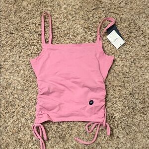 ❤️ 4/$10 Hollister Pink Ruched tank top
